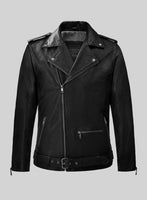 Wanderer Black Riding Leather Jacket - StudioSuits