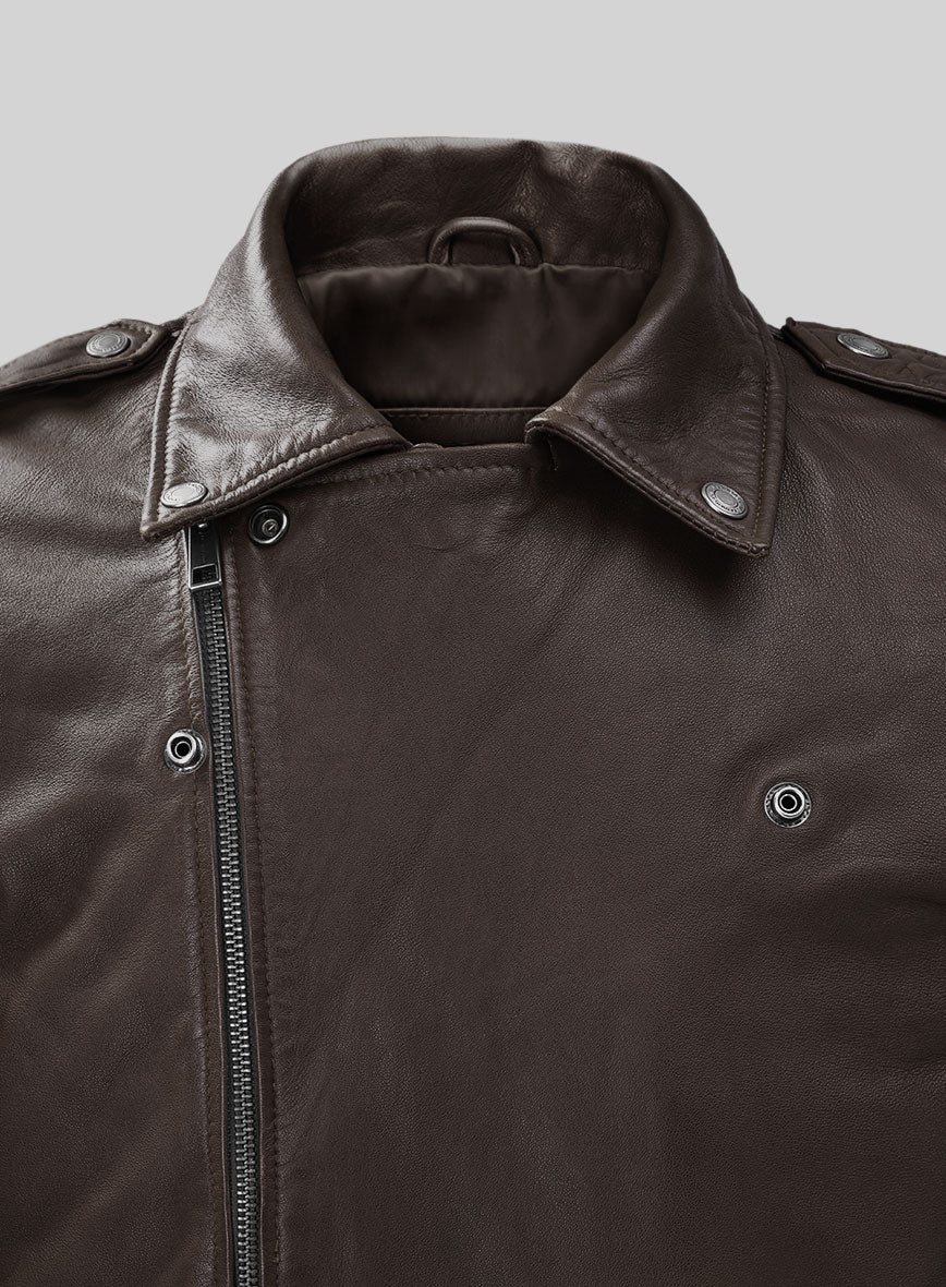 Wanderer Brown Riding Leather Jacket - StudioSuits