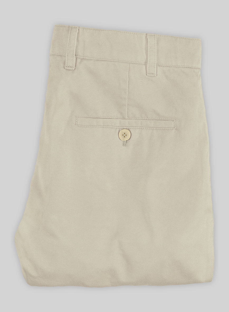 Washed Army Khaki Stretch Chino Pants - StudioSuits