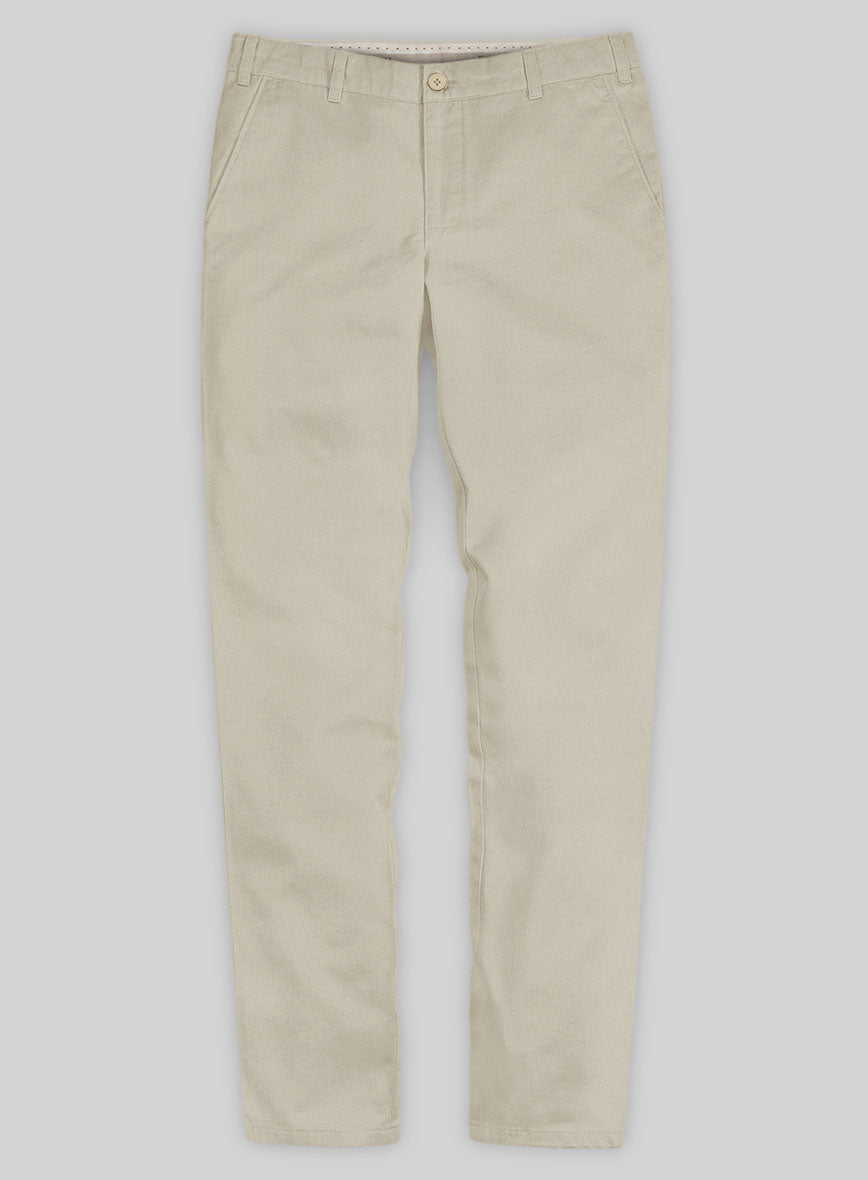 Washed Army Khaki Stretch Chino Pants - StudioSuits