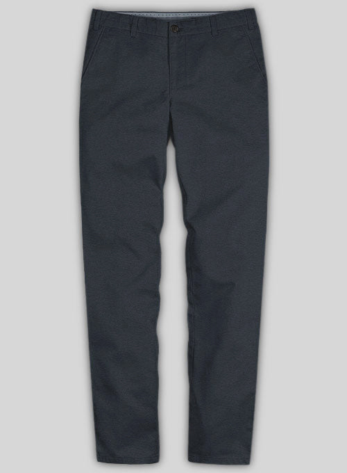 Washed Dark Navy Blue Chinos - StudioSuits