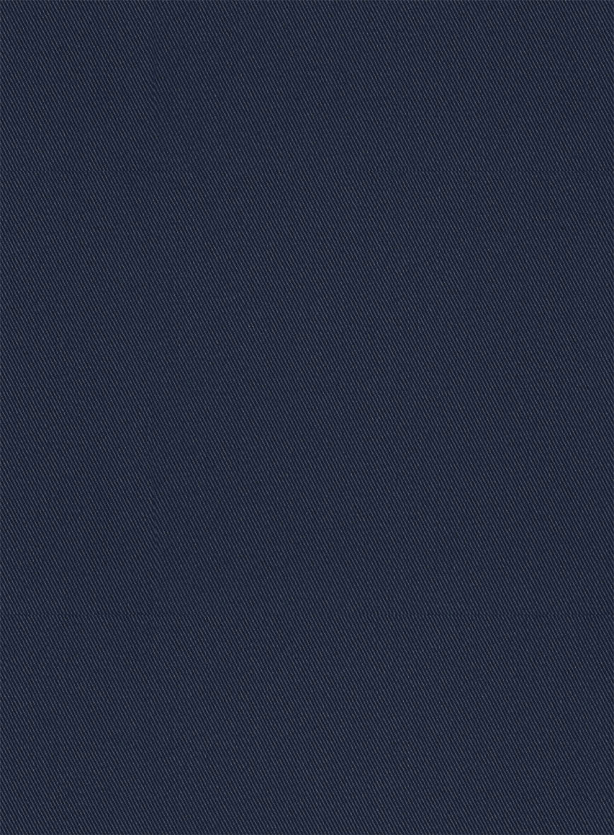 Washed Stretch Summer Royal Blue Chino Pants - StudioSuits