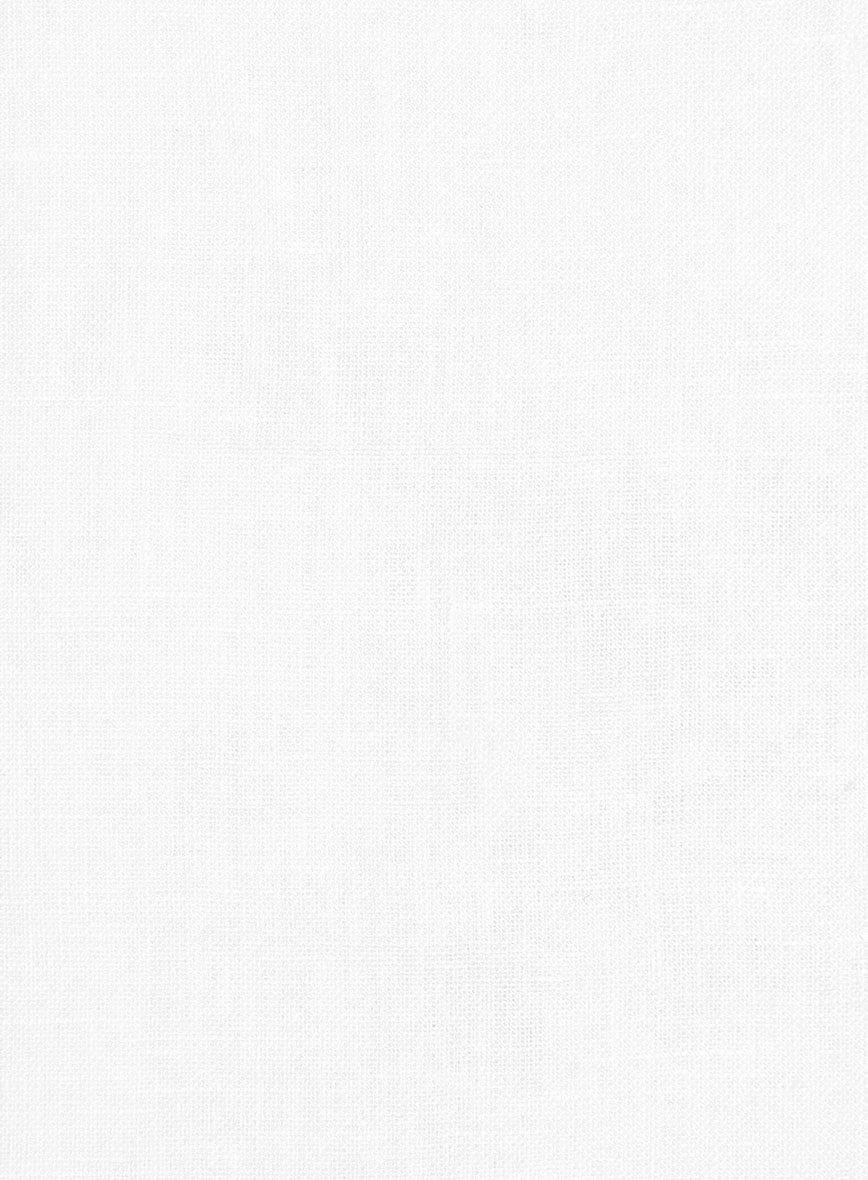 Washed White Linen Shirt - StudioSuits