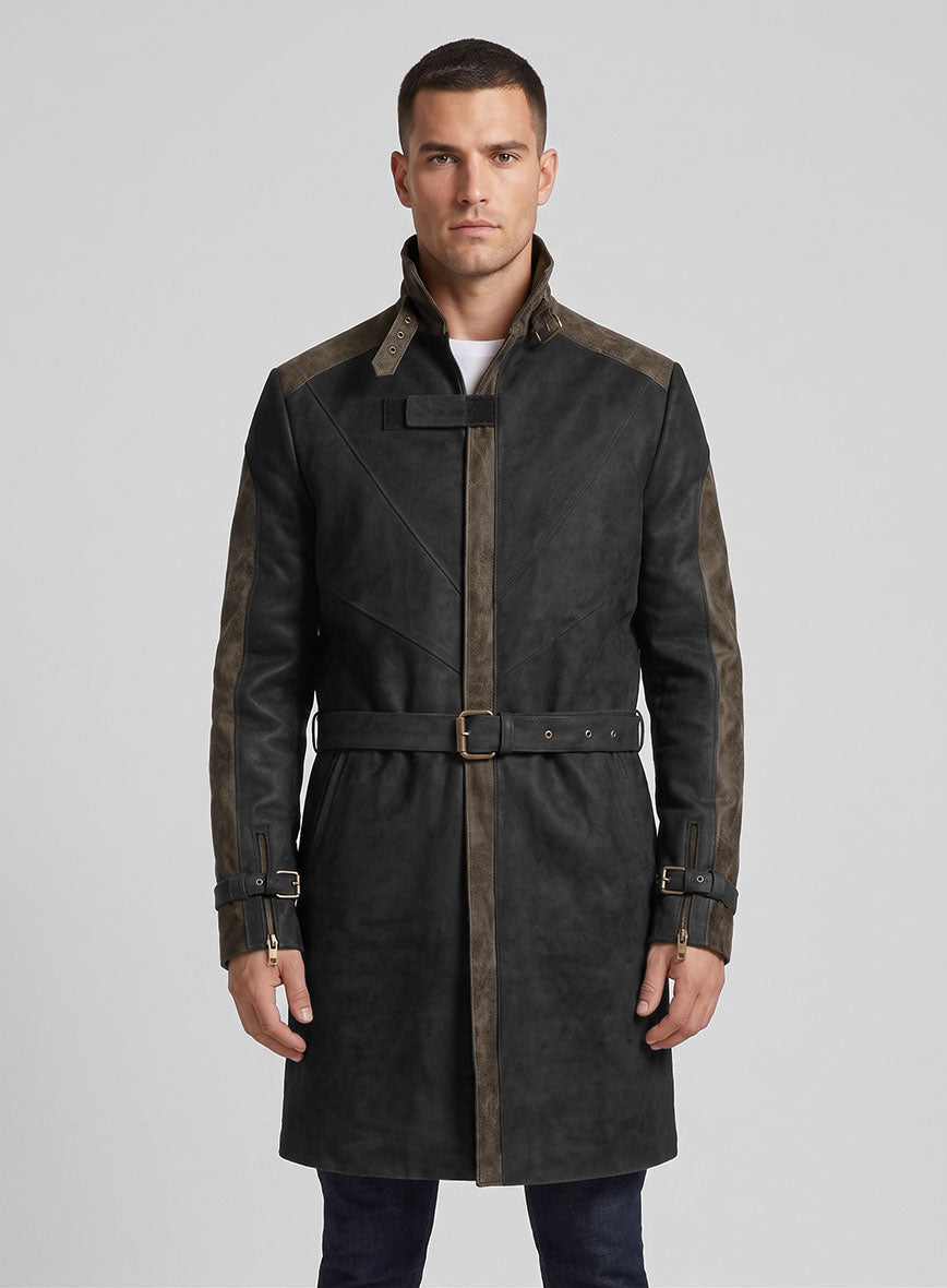 【未使用】digne trench jacket Watch Dog Leather Trench Coat – StudioSuits