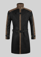 Watch Dog Leather Trench Coat - StudioSuits