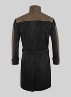 Watch Dog Leather Trench Coat - StudioSuits