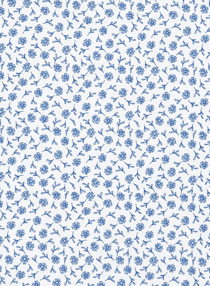 Whimsy Bloom Cotton Lycra Shirt - StudioSuits