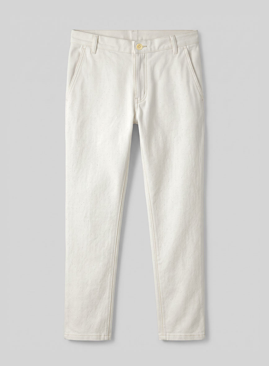 White Selvedge Denim Pant - StudioSuits