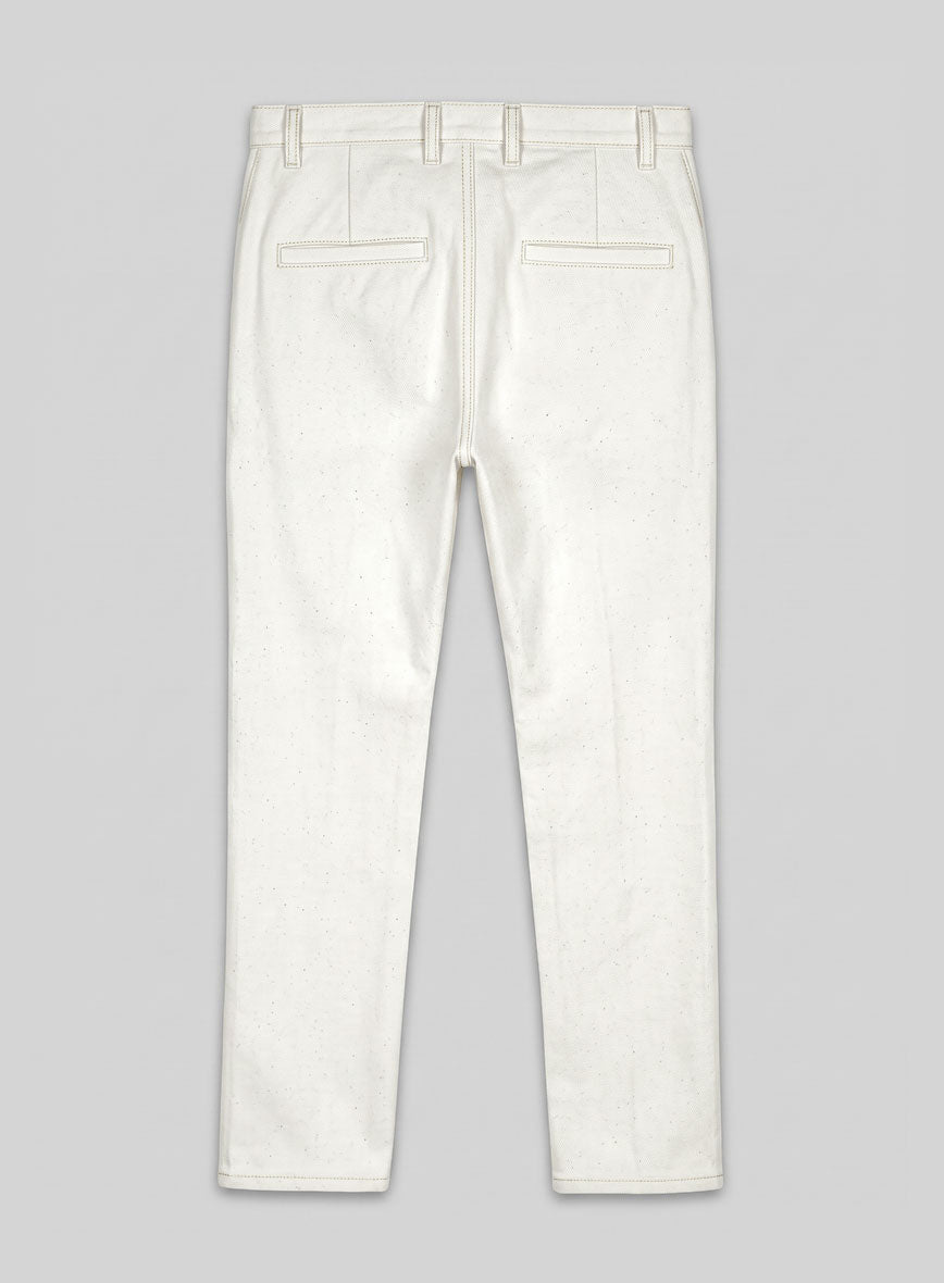 White Selvedge Denim Pant - StudioSuits
