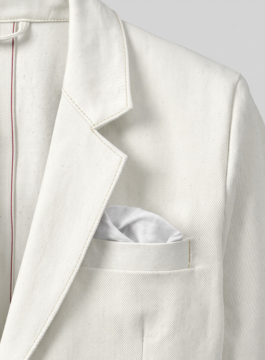 White Selvedge Denim Suit - StudioSuits