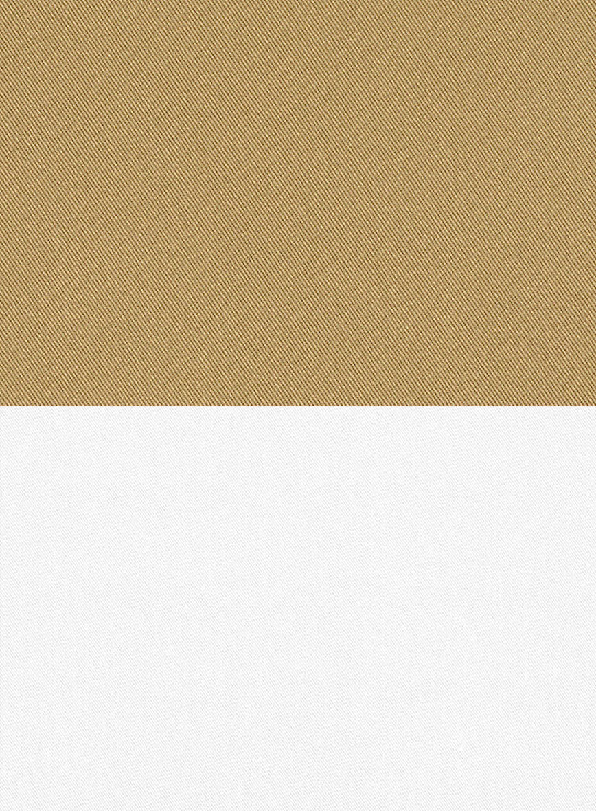 White Khaki Cotton Suit - StudioSuits
