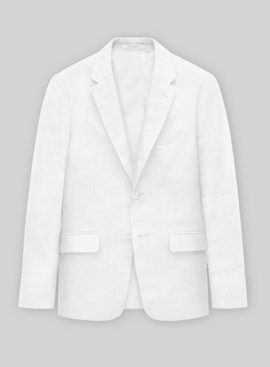 White Linen Suit - StudioSuits