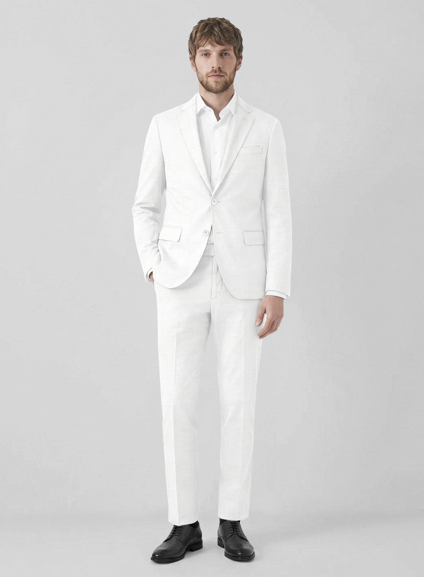 Men's White Linen Suit by StudioSuits