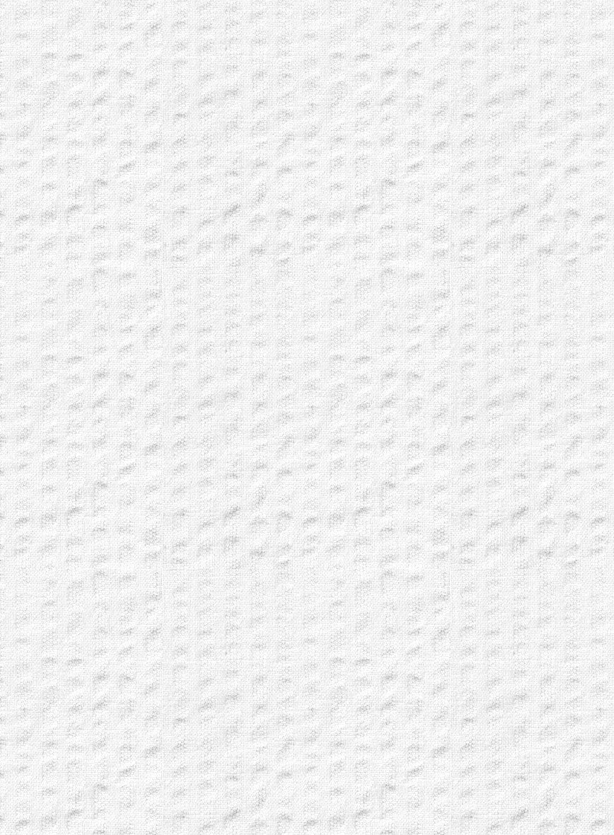 White Seersucker Shorts - StudioSuits