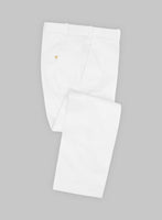 White Stretch Chino Pants - StudioSuits