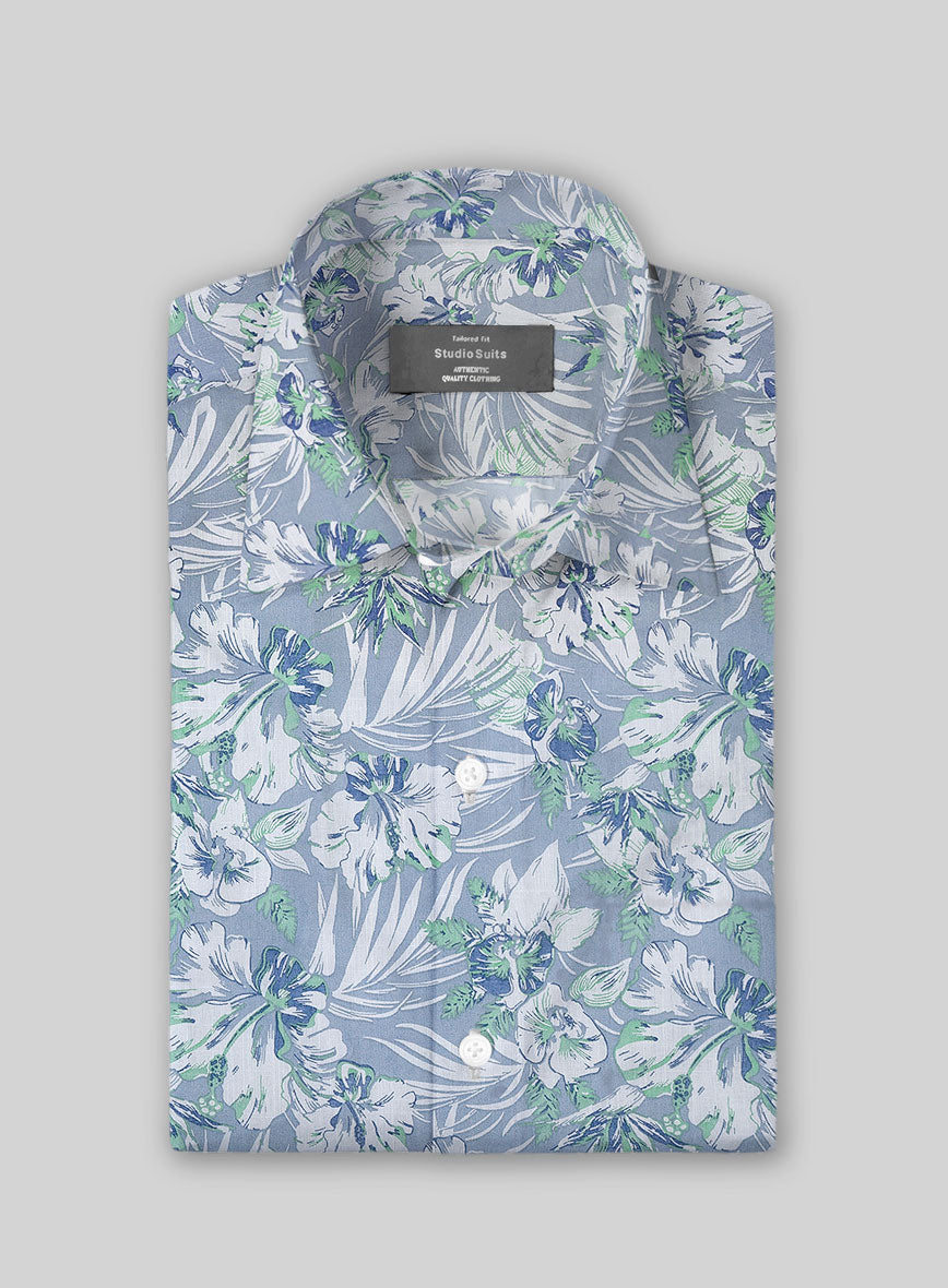 Willow Mist Cotton Shirt - StudioSuits