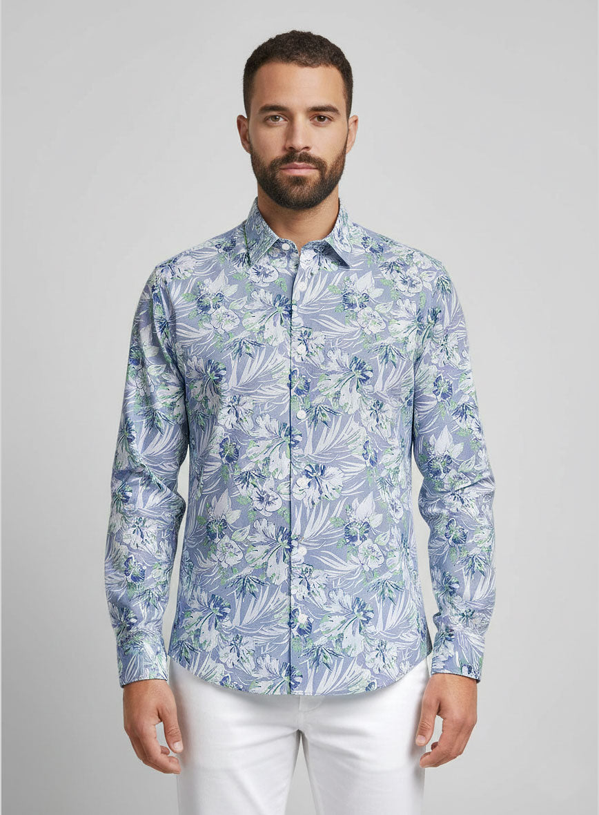 Willow Mist Cotton Shirt - StudioSuits