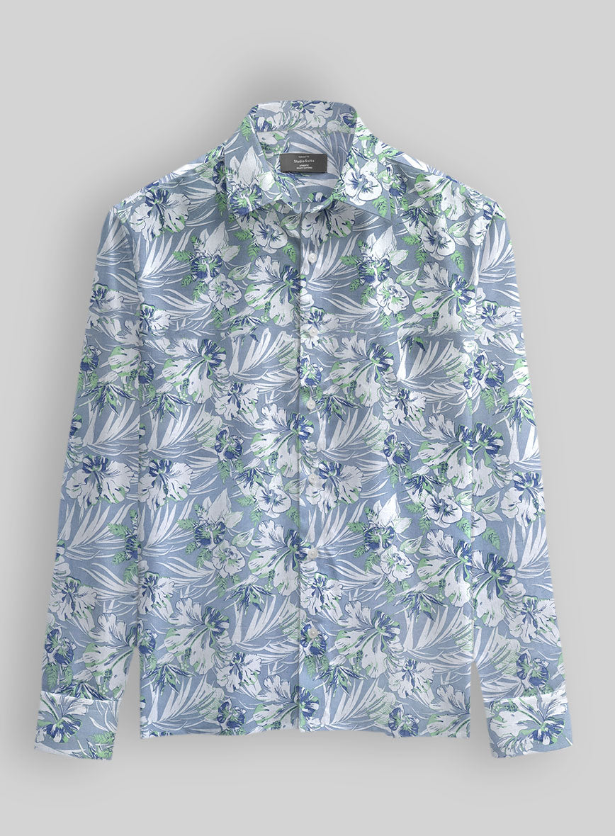 Willow Mist Cotton Shirt - StudioSuits