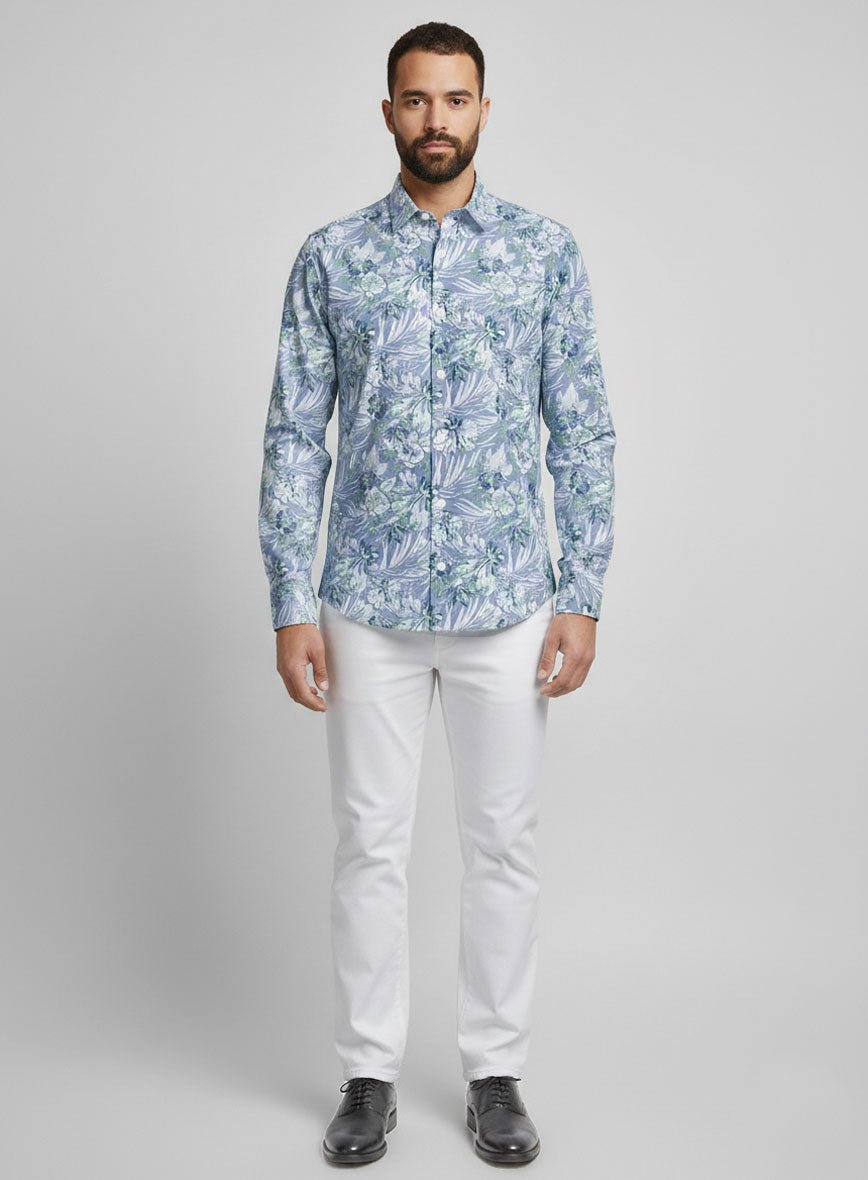 Willow Mist Cotton Shirt - StudioSuits