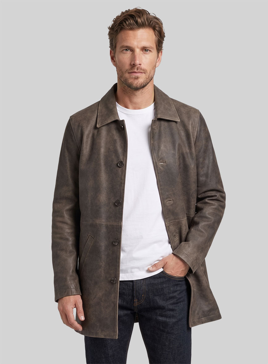 Winchester Leather Trench Coat - StudioSuits