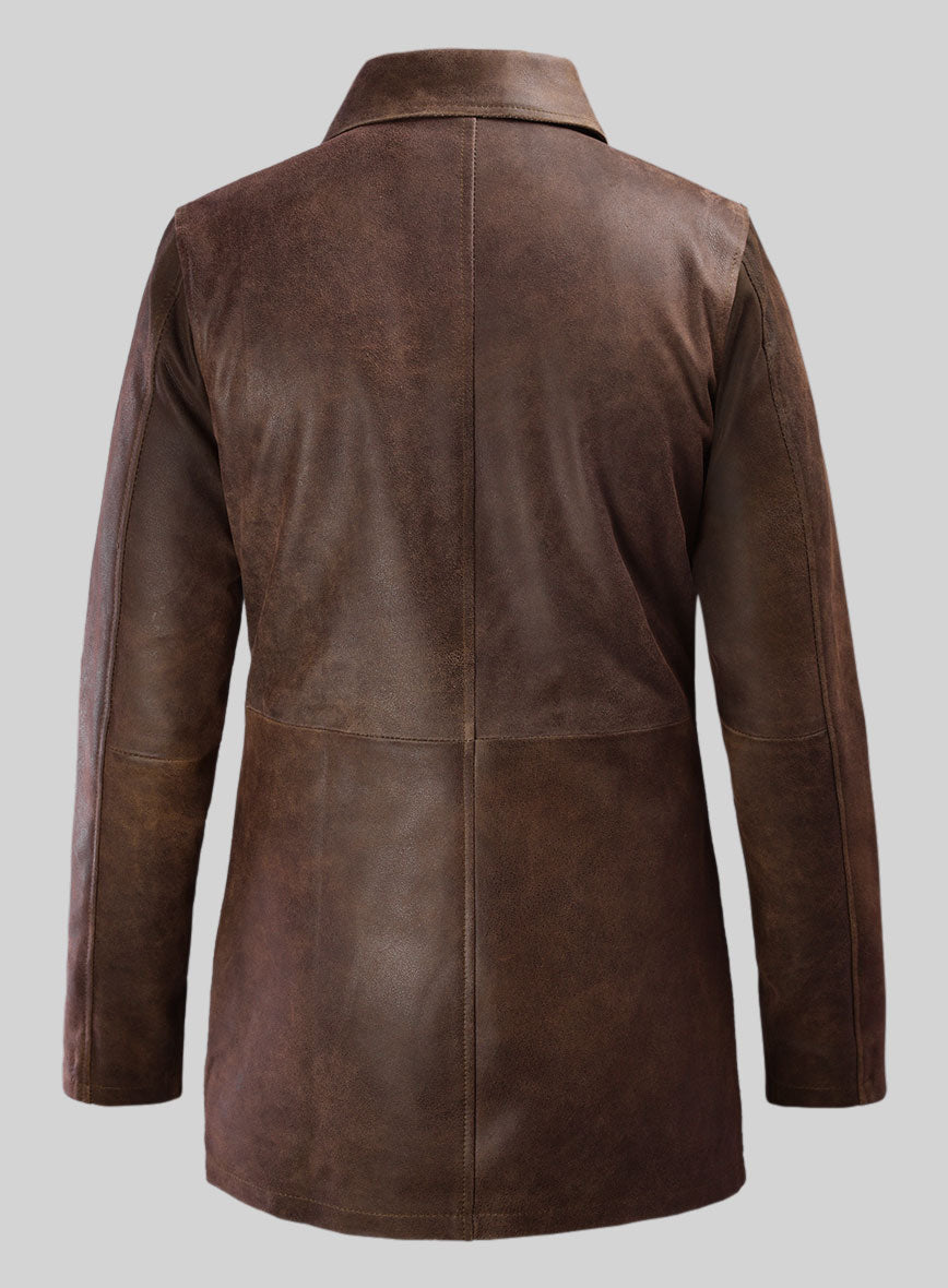Winchester Leather Trench Coat - StudioSuits