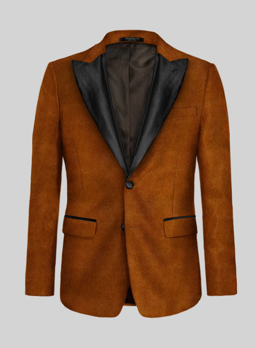 Windsor Tan Velvet Tuxedo Suit - StudioSuits