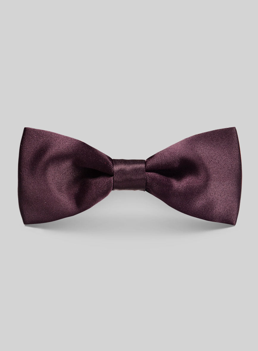 Wine Satin Bow - StudioSuits