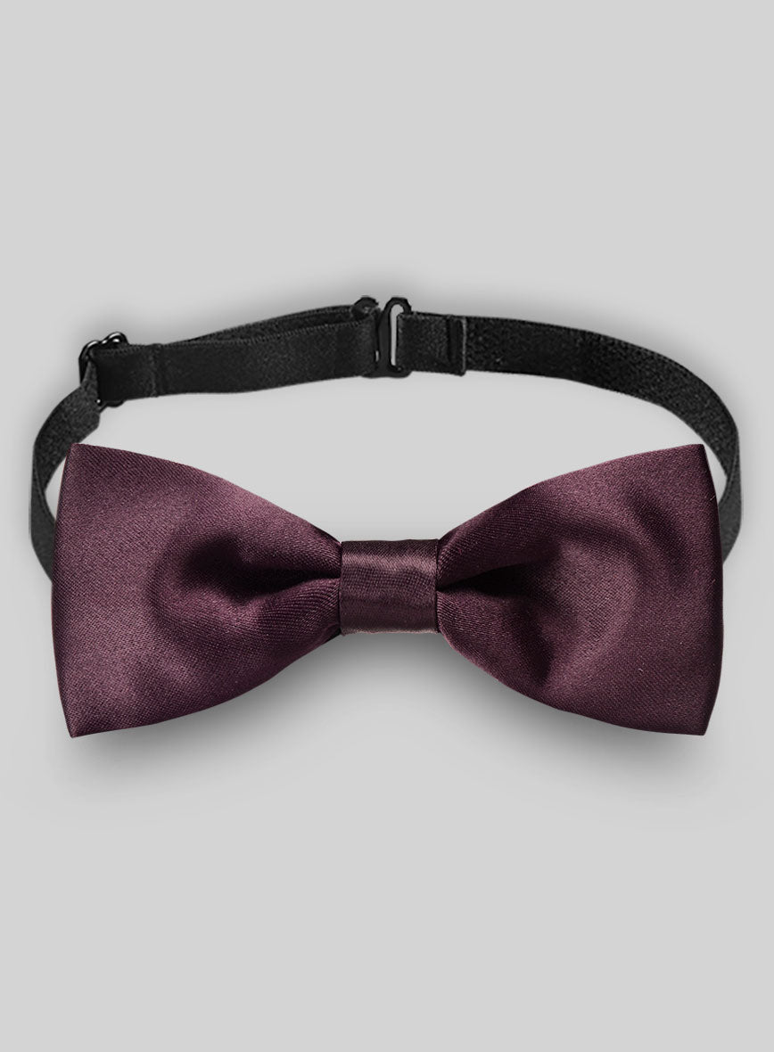 Wine Satin Bow - StudioSuits