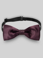 Wine Satin Bow - StudioSuits