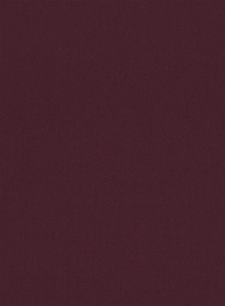 Wine Stretch Poplene Shirt - StudioSuits