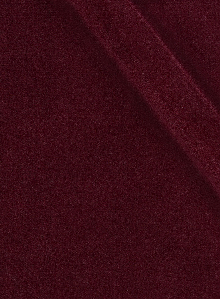 Wine Velvet Pants - StudioSuits