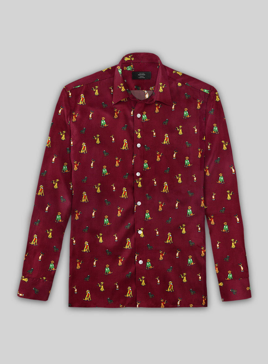 Winter Paws Cotton Shirt - StudioSuits
