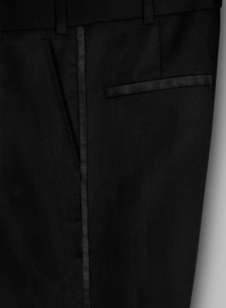 Women's Black Smoking Double Breasted Tuxedo Suit - StudioSuits