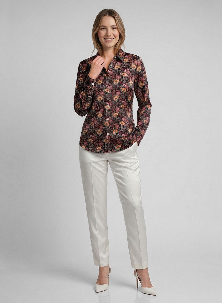 Women's Ender Silk Cotton Shirt - StudioSuits