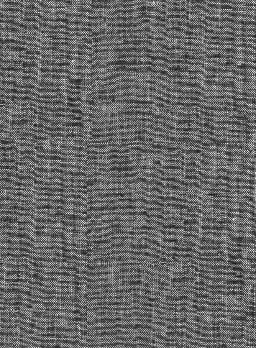 Women's European Anchor Gray Linen Shirt - StudioSuits