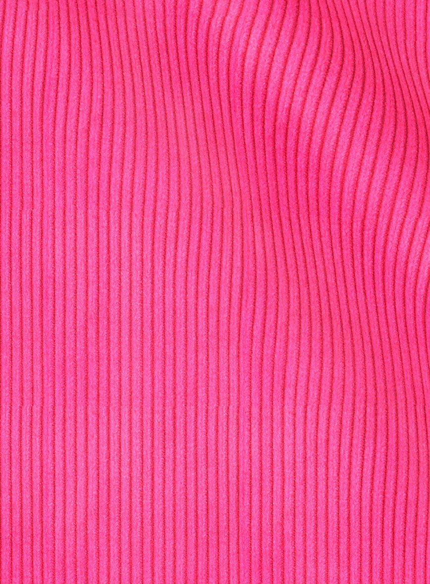 Women's Fusica Pink Corduroy Pants - StudioSuits