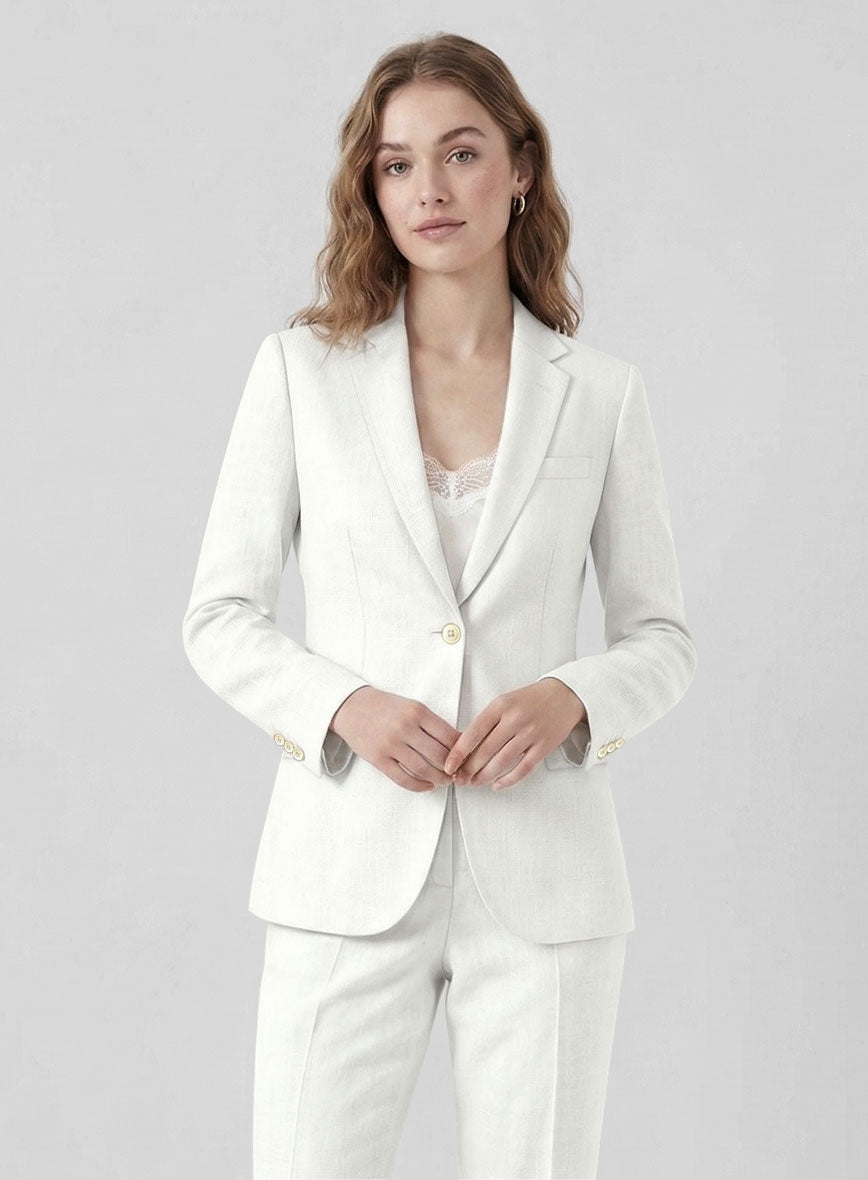 Women's Natural Linen Jacket - StudioSuits