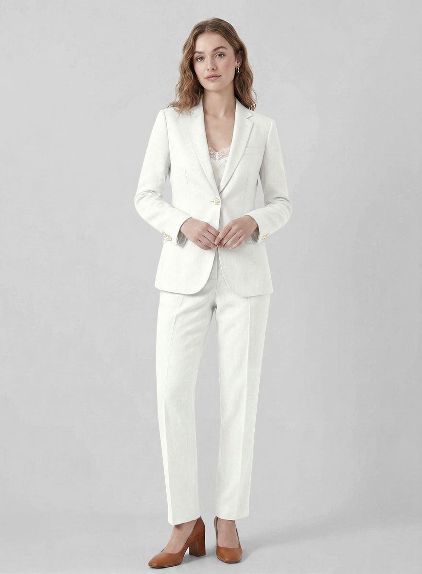 Women's Natural Linen Suit - StudioSuits