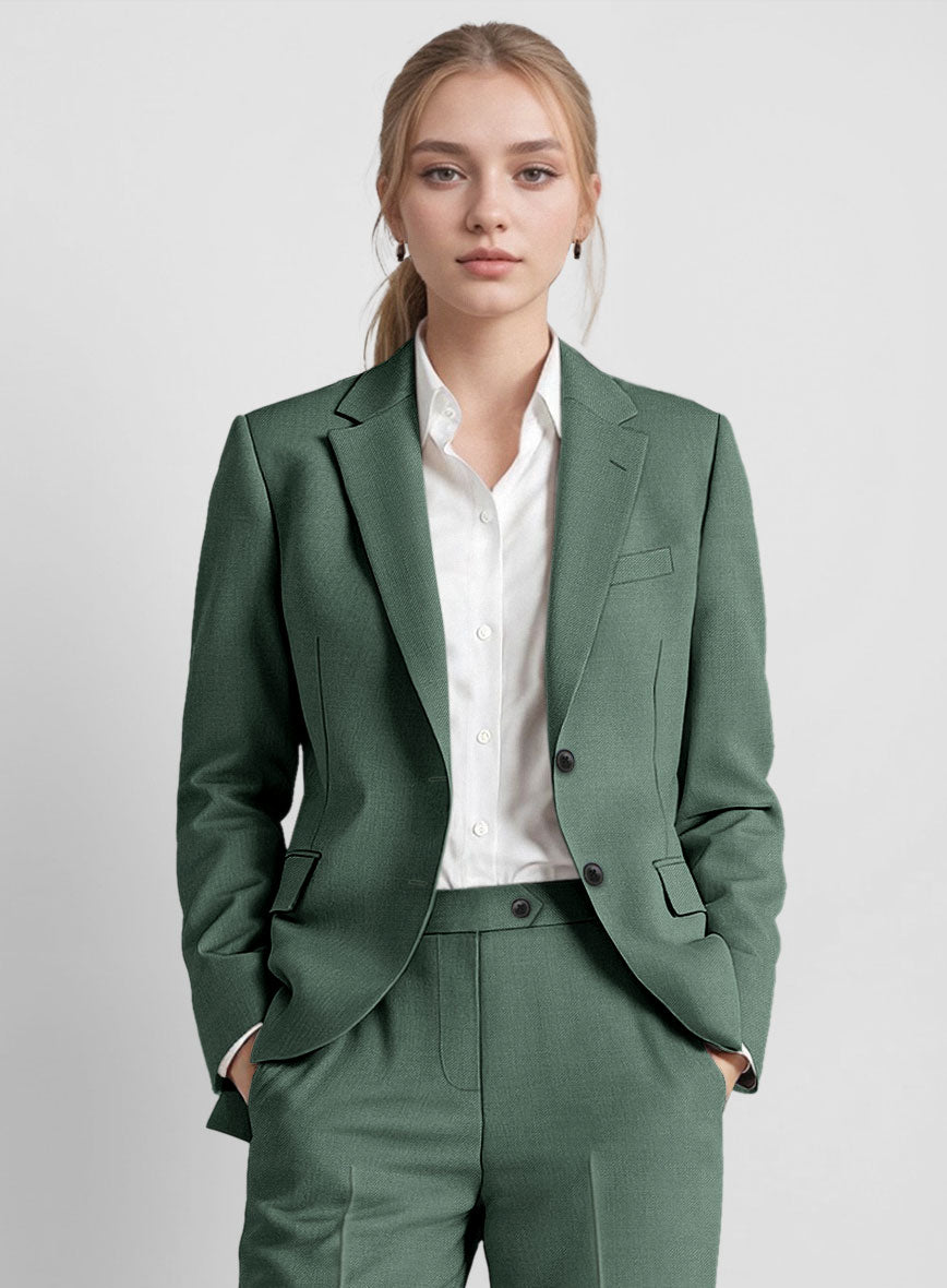 Women's Sage Green Suit by StudioSuits