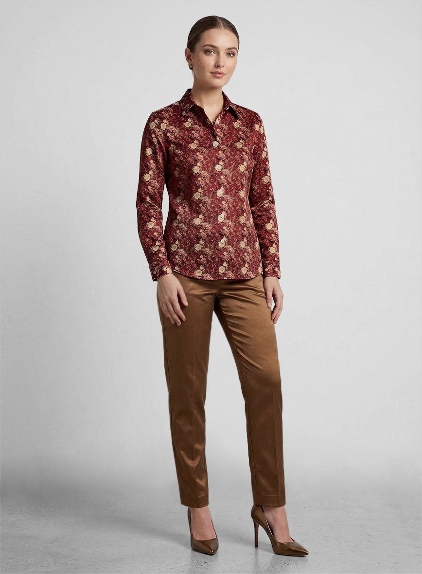 Women's Ursino Silk Cotton Shirt - StudioSuits