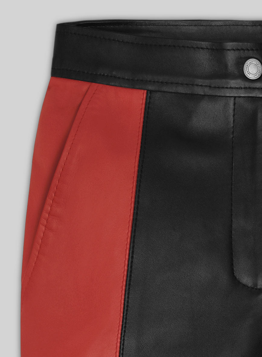 Women's Brie Larson Leather Pants - StudioSuits