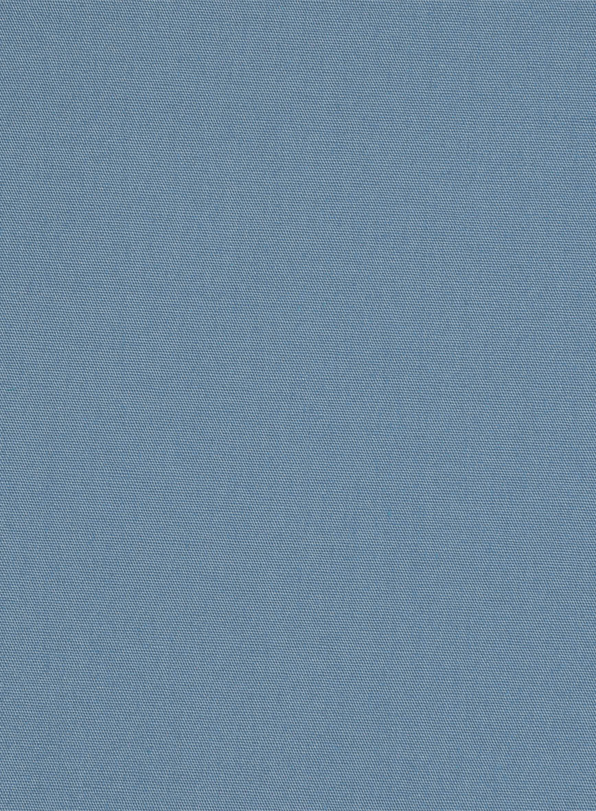 Women's Azure Blue Stretch Poplene Shirt - StudioSuits