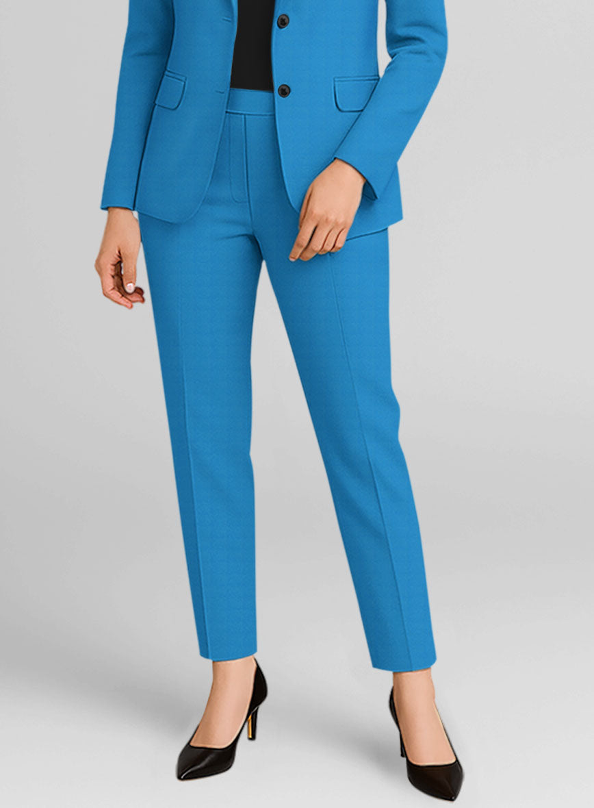 Women's Azure Napoli Stretch Light Weight Cotton Suit - StudioSuits