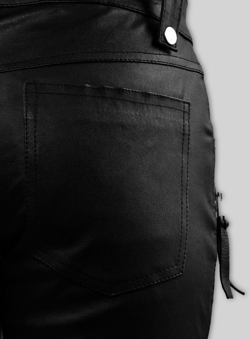 Women's Bella Thorne Leather Pants - StudioSuits