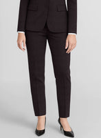 Women's Brown pinstripe Pants - StudioSuits
