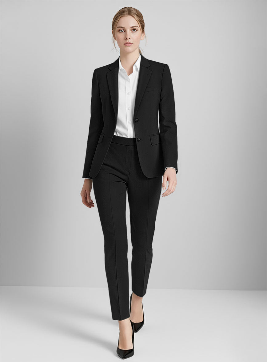 Women's Guabello Black Suit - StudioSuits