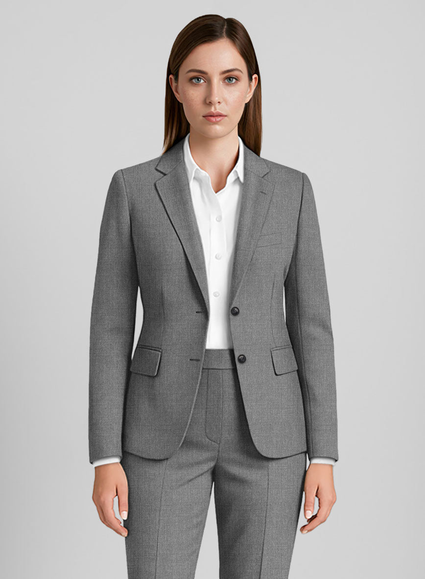 Women's Guabello Light Gray Jacket - StudioSuits