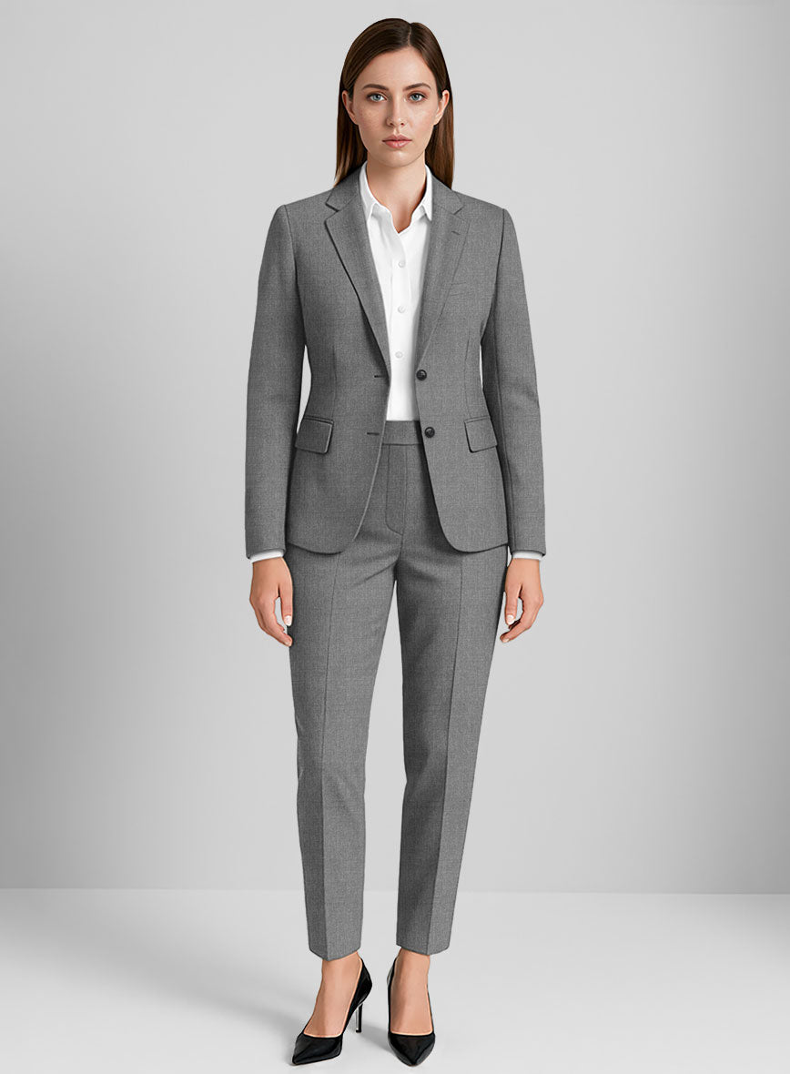Women's Guabello Light Gray Suit - StudioSuits