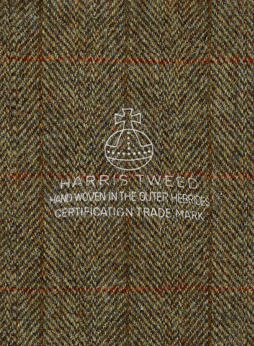 Women's Harris Tweed Country Brown Check Pants - StudioSuits