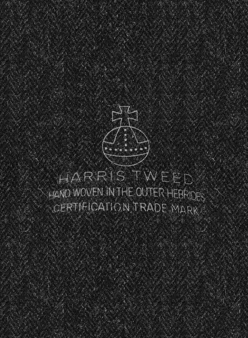 Women's Harris Tweed Royal Charcoal Pants - StudioSuits